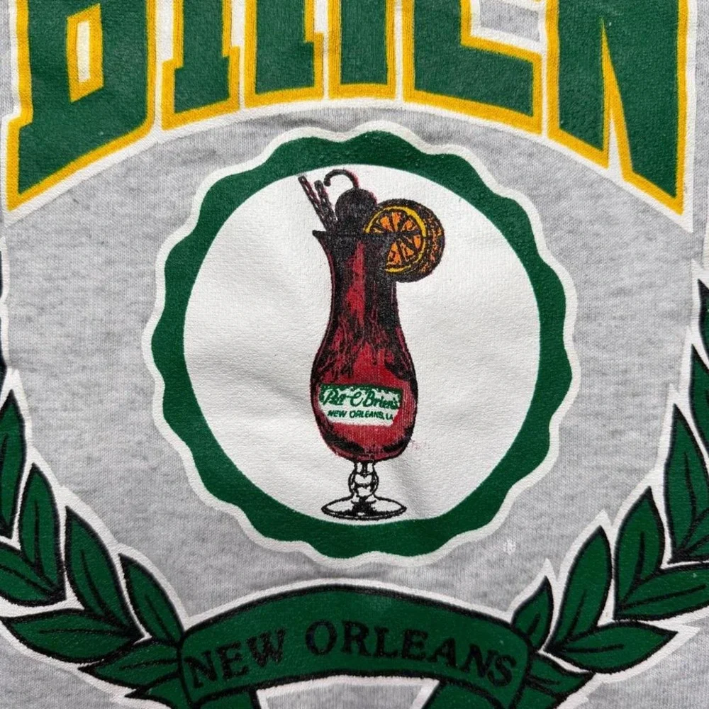 Vintage 90s St. Patrick's Day, Pat O'Brien's Obriens New Orleans beer sweater‎